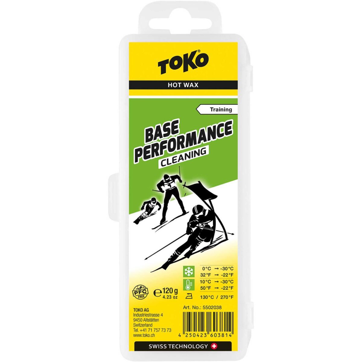 TOKO Base Performance Hot Wax Cleaning 120 gram ski en snowboard belagreinigings wax