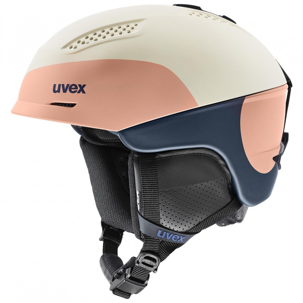 Uvex Ultra Pro skihelm dames wit/roze/blauw