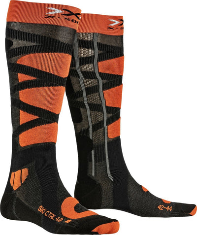 X-Socks Ski Control 4.0 skisokken ancracit/oranje heren